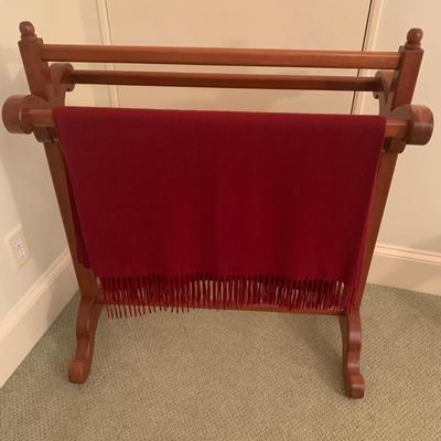 Carved Wood Quilt Rack (BR3-KW)