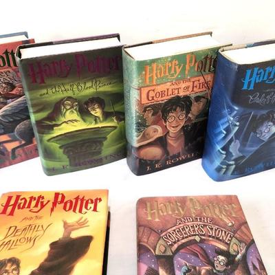 Lot #202  6 Harry Potter Hardcovers - all stated First American Editions