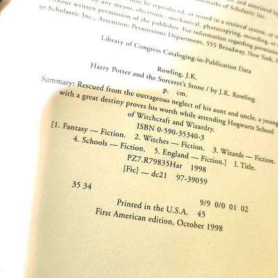 Lot #202  6 Harry Potter Hardcovers - all stated First American Editions