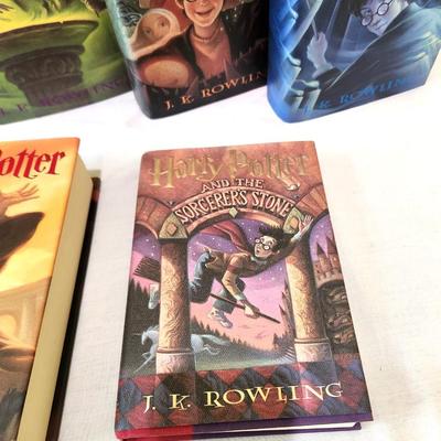 Lot #202  6 Harry Potter Hardcovers - all stated First American Editions