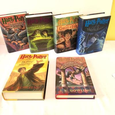 Lot #202  6 Harry Potter Hardcovers - all stated First American Editions