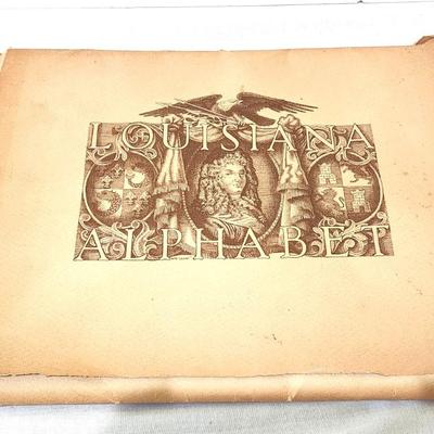 Lot #203  Rare Louisiana Alphabet (Historic New Orleans Collection) - complete set