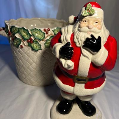 Santa Claus & Large Pot - Fitz & Floyd (K-RG)