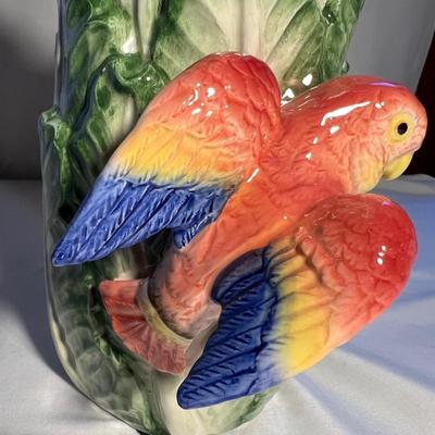 1986 Fitz & Floyd Parrot Vase (K-RG)