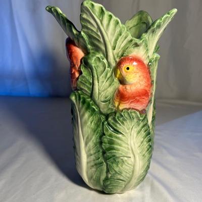 1986 Fitz & Floyd Parrot Vase (K-RG)