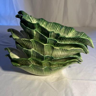 1989 Fitz & Floyd Vase Plus Appetizer Dishes (K-RG)
