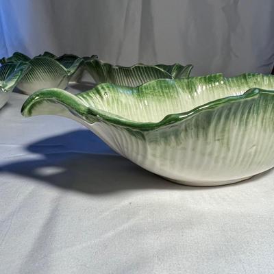 1989 Fitz & Floyd Vase Plus Appetizer Dishes (K-RG)