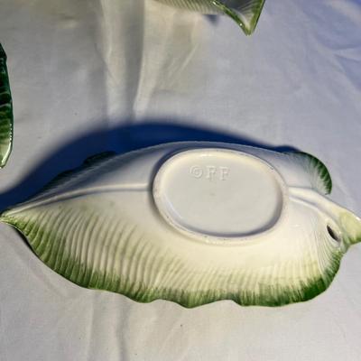 1989 Fitz & Floyd Vase Plus Appetizer Dishes (K-RG)
