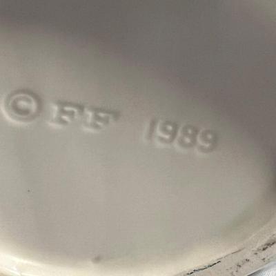 1989 Fitz & Floyd Vase Plus Appetizer Dishes (K-RG)