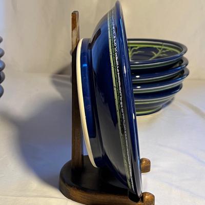 Larson Signed Pottery Bowls (K-RG)