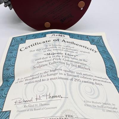 NEW BRADFORD EXCHANGE â€œProud Independenceâ€ & â€œMajestic Glory with COA