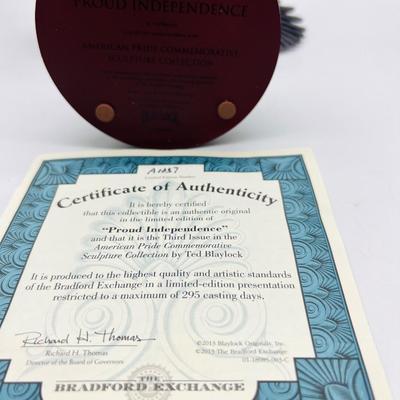 NEW BRADFORD EXCHANGE â€œProud Independenceâ€ & â€œMajestic Glory with COA