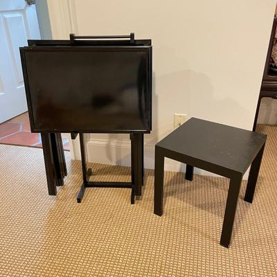 Black TV Table Set & Small Table (BR-SS)