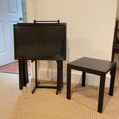 Black TV Table Set & Small Table (BR-SS)