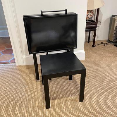 Black TV Table Set & Small Table (BR-SS)