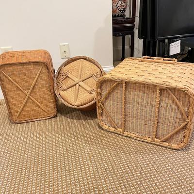 Three Lidded Baskets (BR-SS)