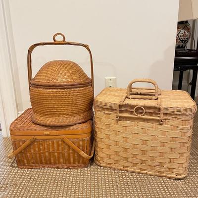 Three Lidded Baskets (BR-SS)