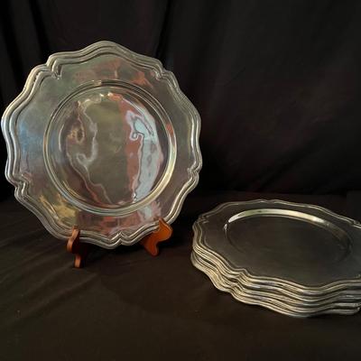 Pewter Charger Plates (K-RG)