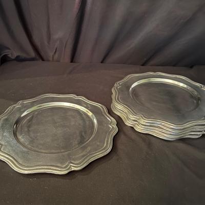 Pewter Charger Plates (K-RG)