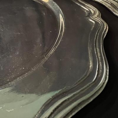 Pewter Charger Plates (K-RG)