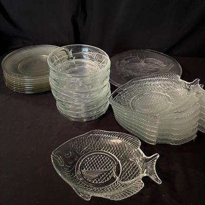 Glass Serving/Dinner Plates & Bowls (K-RG)