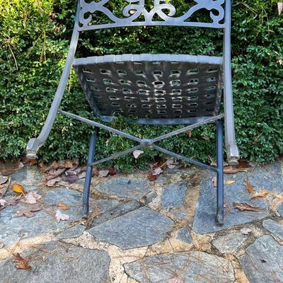 Cast Aluminum Patio Table & Chairs Plus Sunbrella (P-RG)