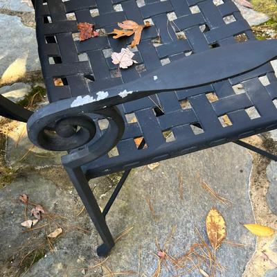 Cast Aluminum Patio Table & Chairs Plus Sunbrella (P-RG)