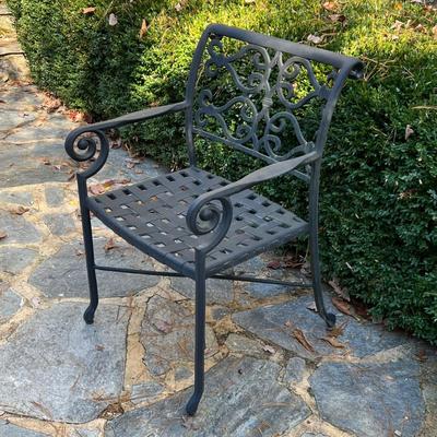 Cast Aluminum Patio Table & Chairs Plus Sunbrella (P-RG)