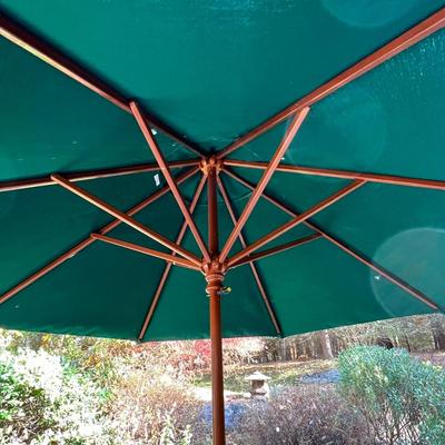 Cast Aluminum Patio Table & Chairs Plus Sunbrella (P-RG)