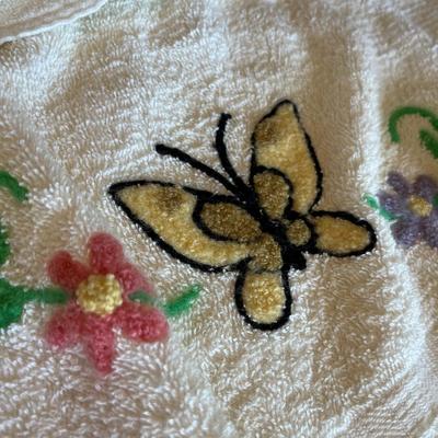 Towel grouping Flowers & butterflies