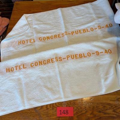 Hotel Congress Pueblo Towels 1940