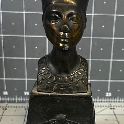 Vintage "NEFERTITI" Bronze Bust 