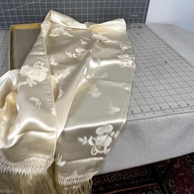 Antique Chines Silk Scarf 
