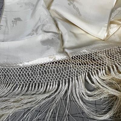 Antique Chines Silk Scarf 