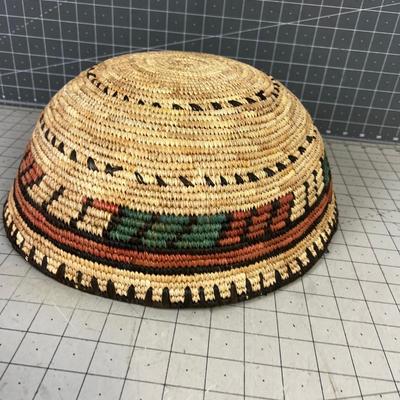 Vintage Hand Woven Native Basket 