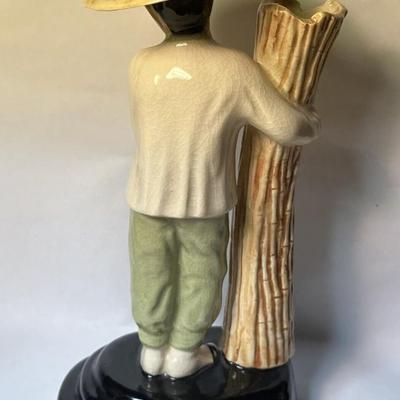  CALIFORNIA POTTERY POLLY WILSON ASIAN FIGURES PAIR