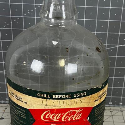 Coca-Cola 1 Gallon Glass Jug