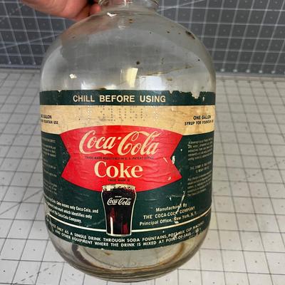 Coca-Cola 1 Gallon Glass Jug