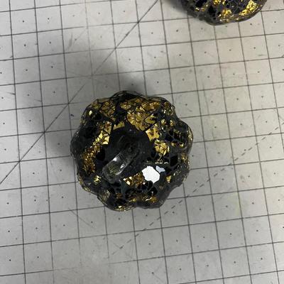 Glass Mosaic Pumpkin Ornaments 