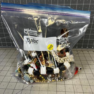 Tray full of used Jewelry 