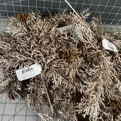 Winter Holiday Sparkly Decorations Fronds (12 ish) 