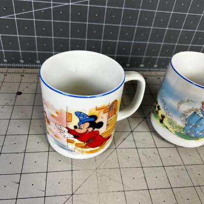  2 Vintage Disney Coffee Cups 