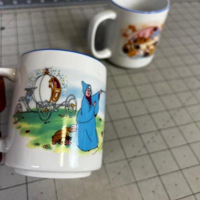  2 Vintage Disney Coffee Cups 