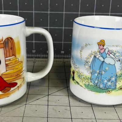  2 Vintage Disney Coffee Cups 
