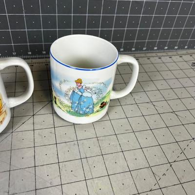  2 Vintage Disney Coffee Cups 