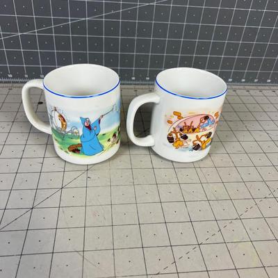  2 Vintage Disney Coffee Cups 