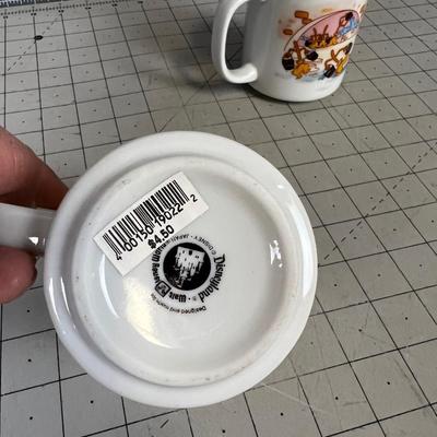  2 Vintage Disney Coffee Cups 