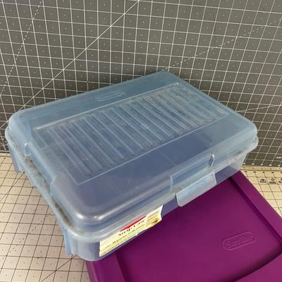 2 Storage bins / case, Blue and Purple