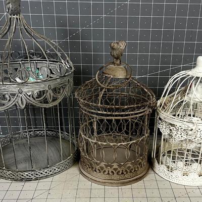 Metal Bird Cages (3) 
