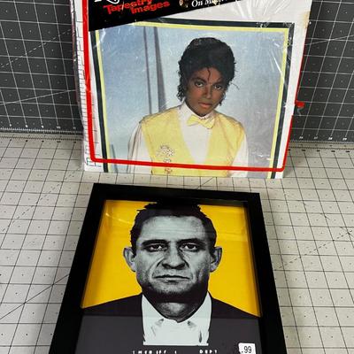 Johnny Cash and Michael Jackson Pictures, Decoration. 